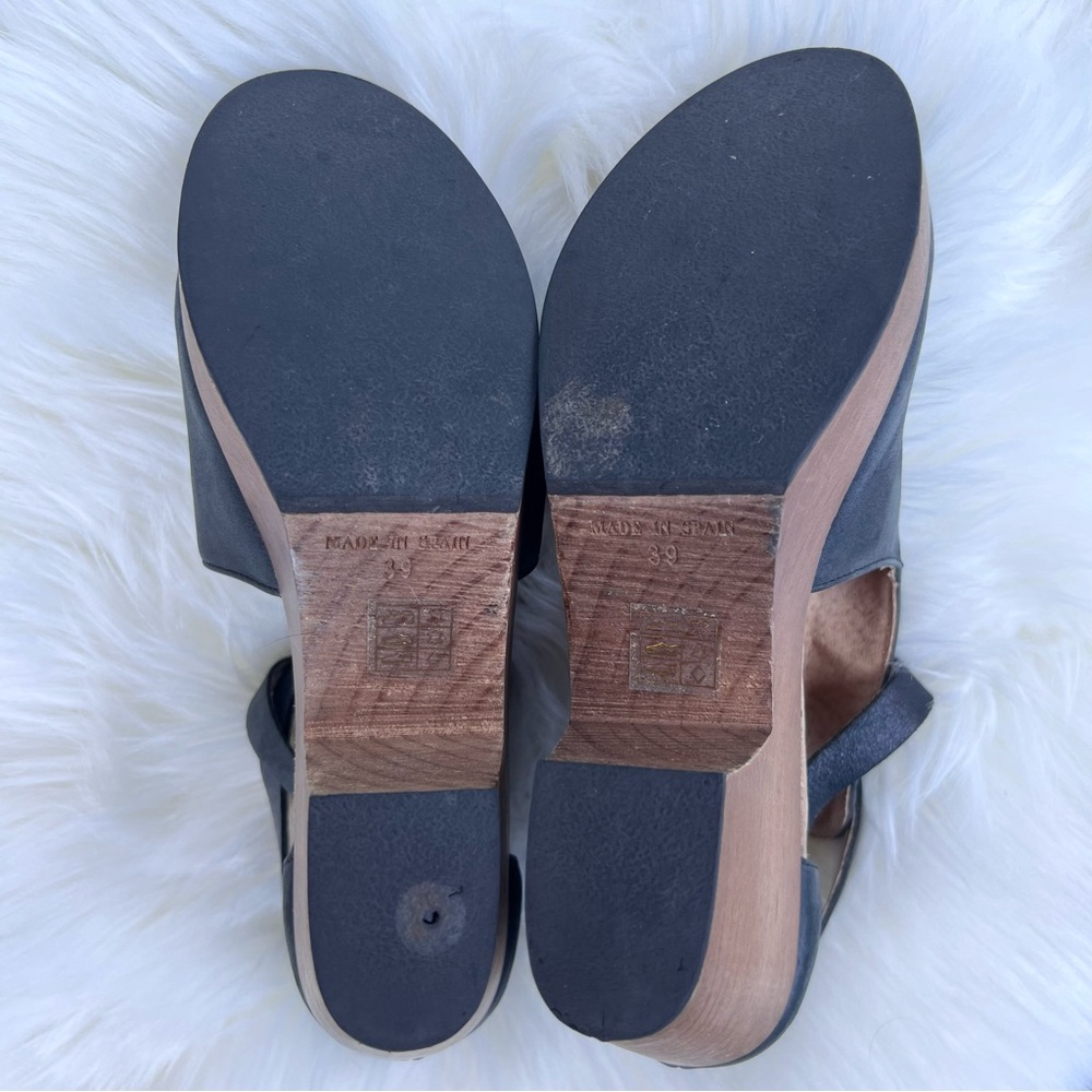 • SOLD • Free People Leather Cedar Clogs Sz 39 US 8.5 - Picture 11 of 16